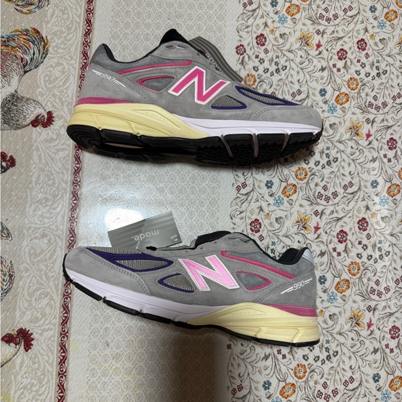 NEW BALANCE KITH X UNITED ARROWS & SONS X 990V4 MADE IN USA Grey/Pink Size 11 main image 15